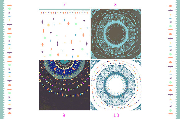 10 geometric patterns in Illustrations - product preview 2