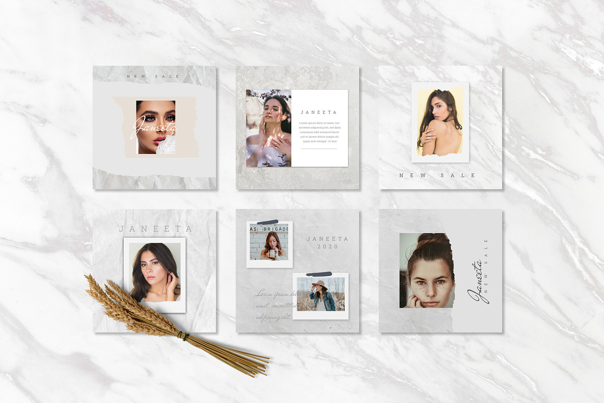 JANEETA - Social Media Template in Instagram Templates - product preview 8