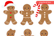 Gingerbread men Clipart and Vectors