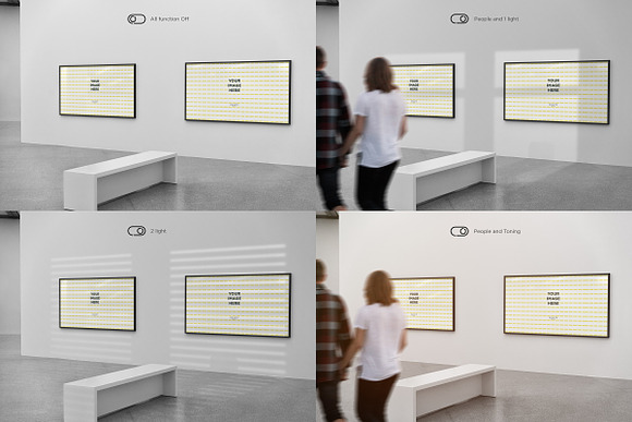 Art Gallery MockUp / Poster in Print Mockups - product preview 2