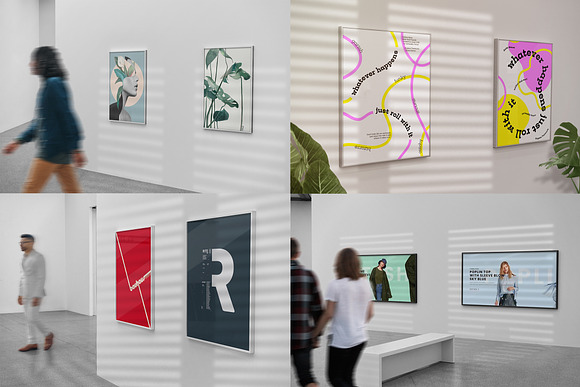 Art Gallery MockUp / Poster in Print Mockups - product preview 3
