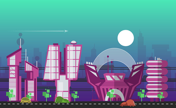 24 cities of the future in Illustrations - product preview 21
