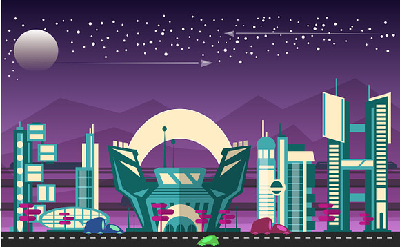 24 cities of the future in Illustrations - product preview 22