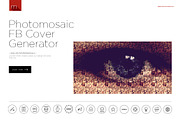 Photomosaic Facebook Cover Generator