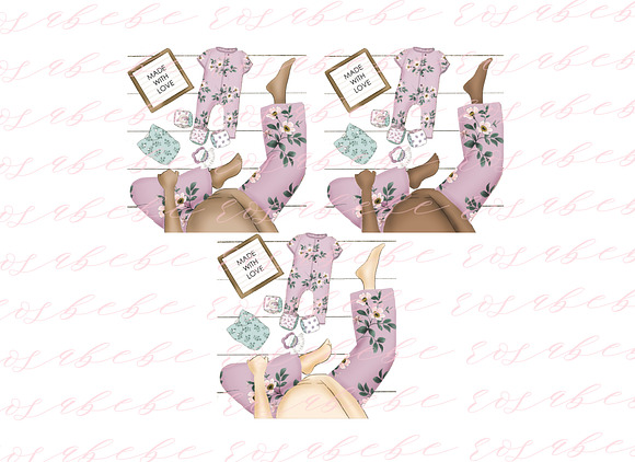 Baby girl clipart in Illustrations - product preview 1
