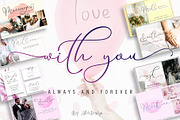 With You // Lovely Script Font