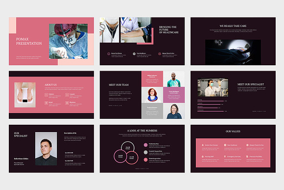 Pomax : Medical Services Keynote in Keynote Templates - product preview 5