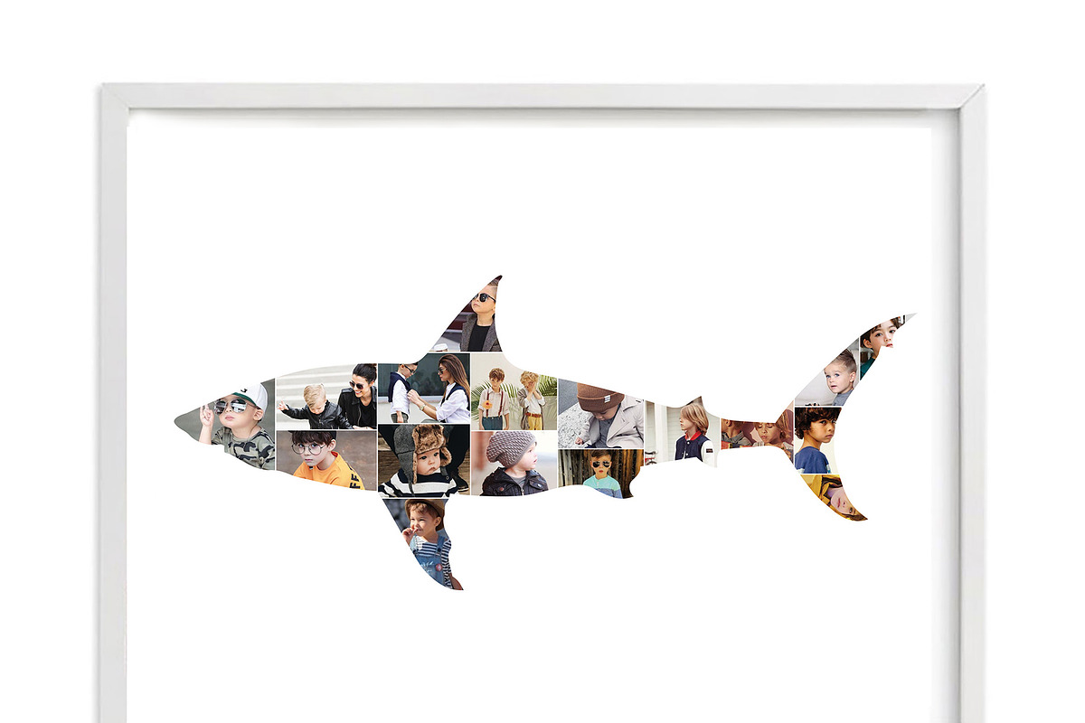 Shark photo Collage Template in Flyer Templates - product preview 8