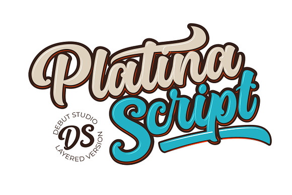 Platina Script // ALL VERSION in Script Fonts - product preview 2