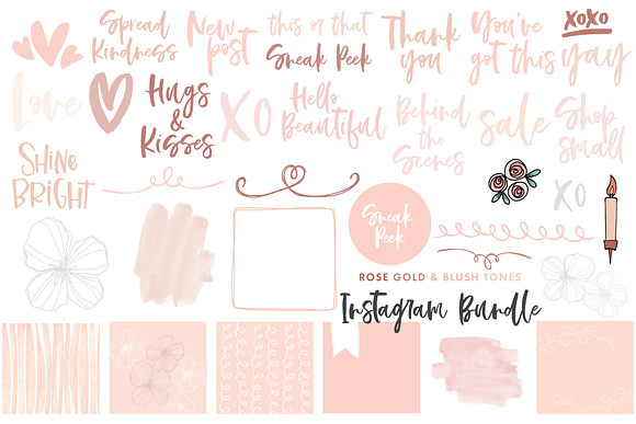 Canva Template Bundle Blush Tones in Instagram Templates - product preview 1