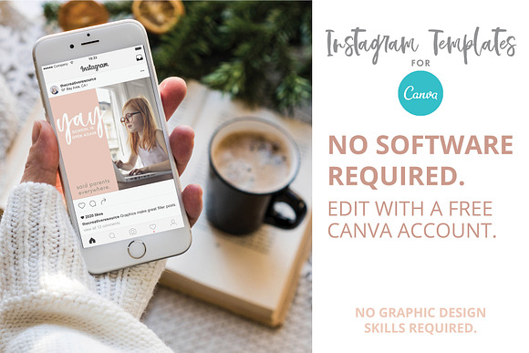 Canva Template Bundle Blush Tones in Instagram Templates - product preview 6