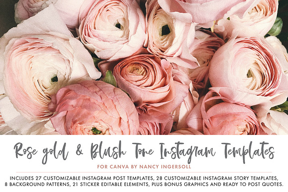 Canva Template Bundle Blush Tones in Instagram Templates - product preview 7