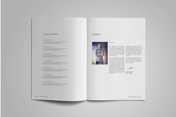 Photography Portfolio or Photo Album in Brochure Templates - product preview 1