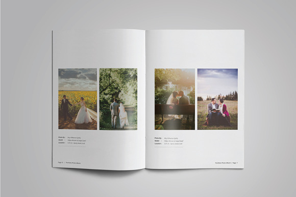 Photography Portfolio or Photo Album in Brochure Templates - product preview 3