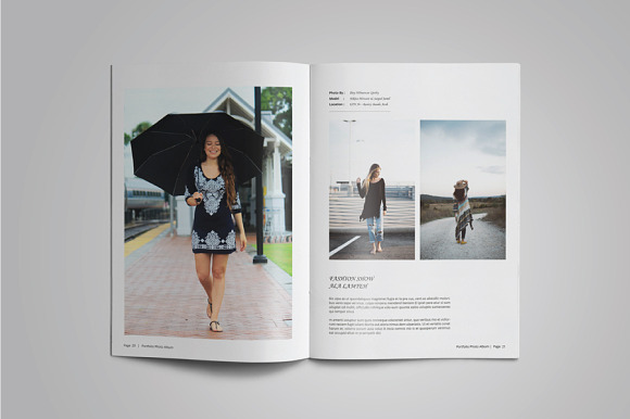 Photography Portfolio or Photo Album in Brochure Templates - product preview 12