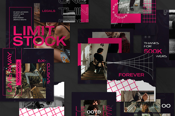 Oth-Hype Puzzle Instagram Feed in Instagram Templates - product preview 5