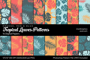 Tropical Leaves Digital Papers