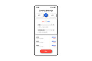 Currency exchange interface