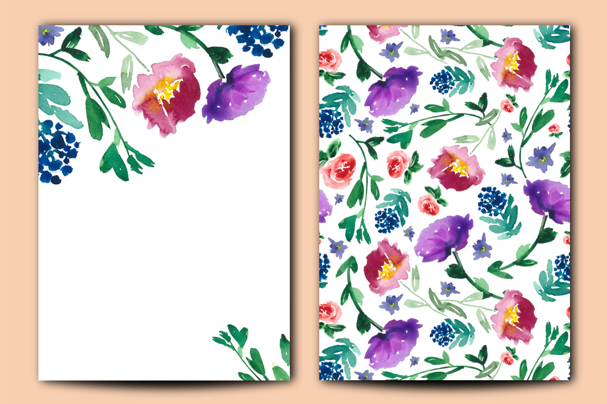 Floral invitation card in Card Templates - product preview 8