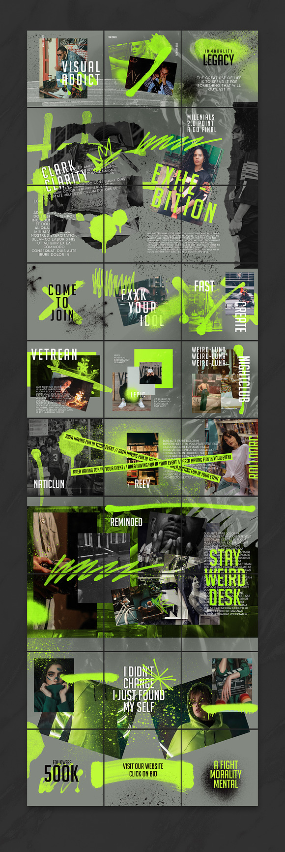 Vandalsm Puzzle Instagram Feed in Instagram Templates - product preview 1