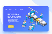 Industrial equipment landing page