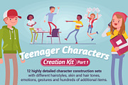 Teenager Characters Creation Kit