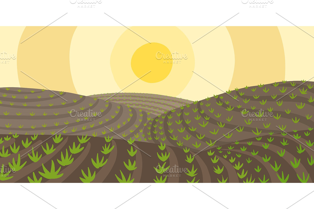 Agricultural field landscape in Textures - product preview 8