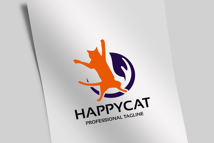 Happy Cat Pet Shop Logo in Logo Templates - product preview 8