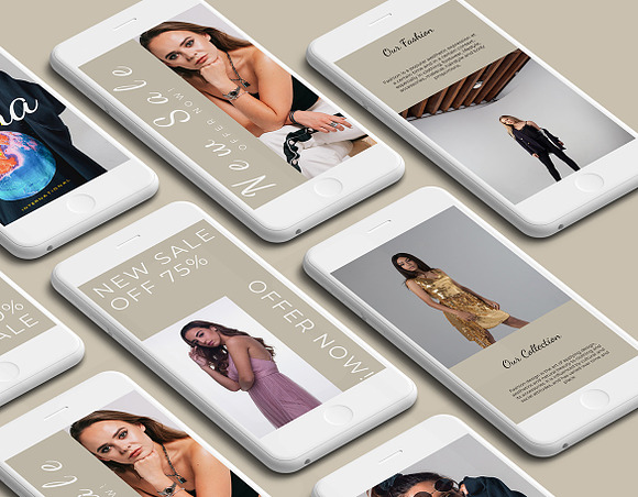 Gina Stories Instagram Template in Instagram Templates - product preview 6