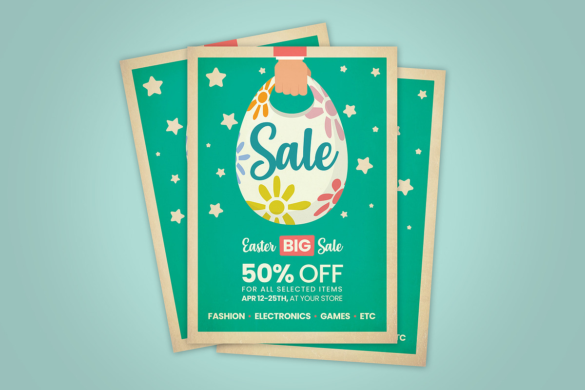 Easter Sale in Flyer Templates - product preview 8