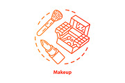 Makeup blue concept icon