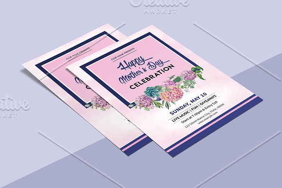 Mother's Day Flyer - V1221 in Flyer Templates - product preview 3