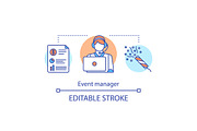 Event manager concept icon