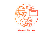 General election concept icon