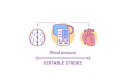 Blood pressure measuring icon