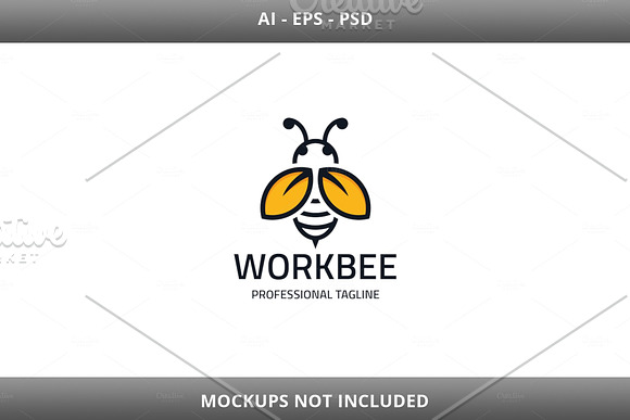 Work Bee Logo in Logo Templates - product preview 1