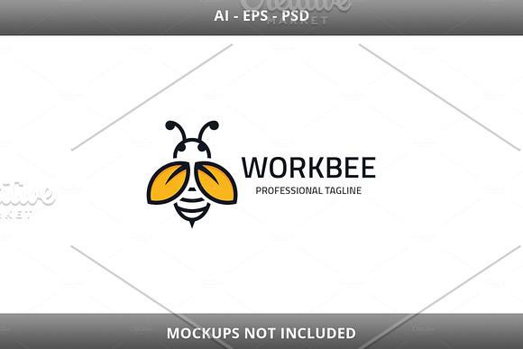 Work Bee Logo in Logo Templates - product preview 2