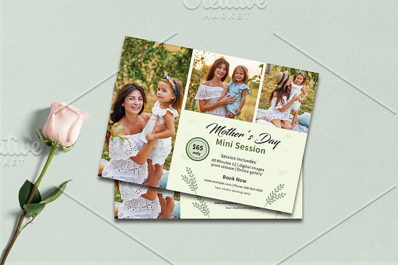 Mother's Day Mini Session - V1222 in Flyer Templates - product preview 1