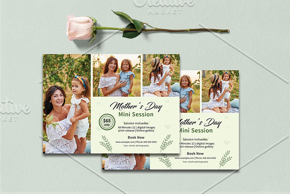 Mother's Day Mini Session - V1222 in Flyer Templates - product preview 2
