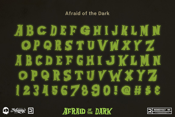 Afraid of the Dark in Display Fonts - product preview 1