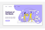 Employee of the month landing page