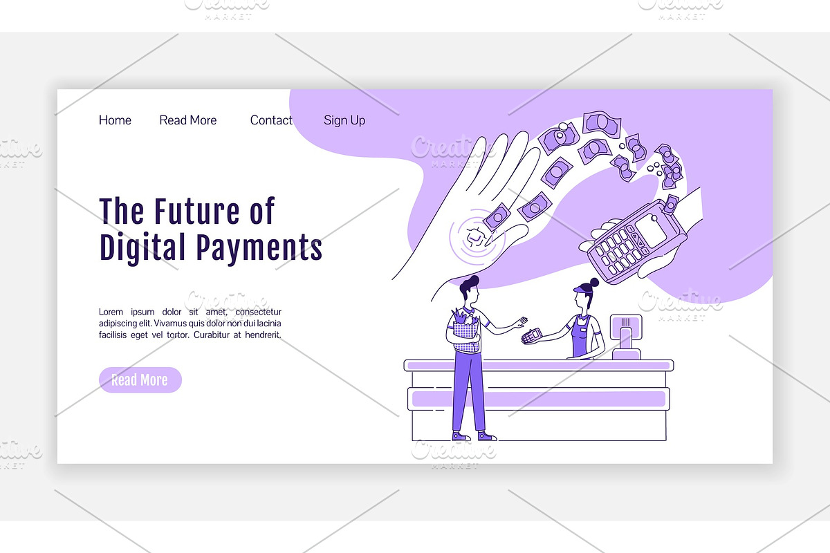 Digital payments landing page in Landing Page Templates - product preview 8