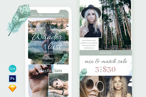 Wanderlust Fashion Email Template
