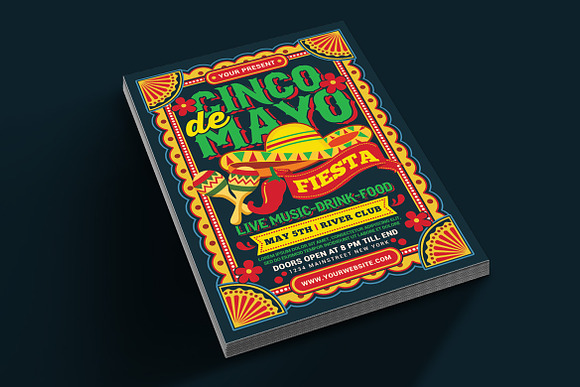 Cinco de Mayo Flyer in Flyer Templates - product preview 1