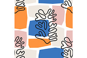 Trendy seamless pattern with