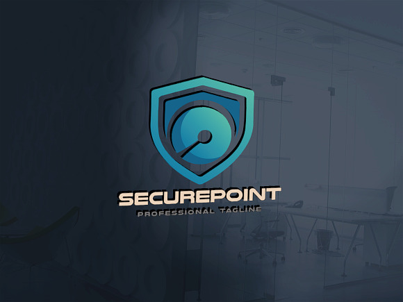 Secure Point Logo in Logo Templates - product preview 1