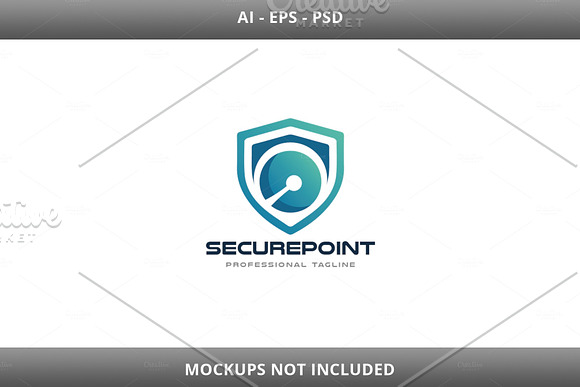 Secure Point Logo in Logo Templates - product preview 2