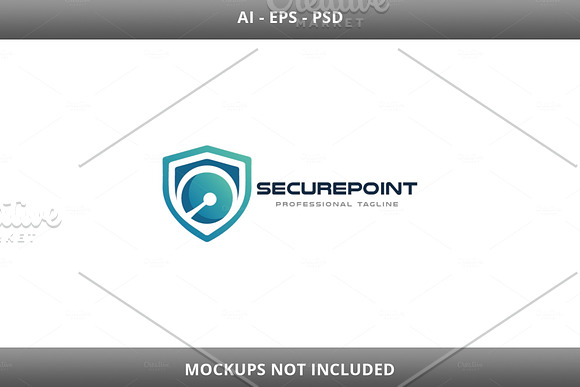 Secure Point Logo in Logo Templates - product preview 3