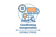 Transportation coordination icon