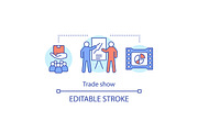 Trade show concept icon
